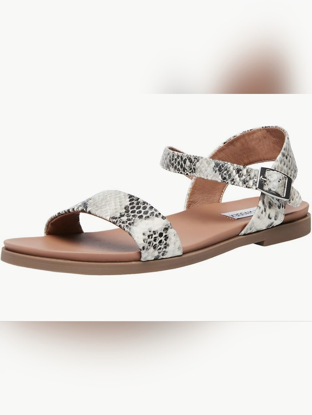 Steve Madden Women's Dina Comfort Sandal In Snakeskin Size 9.5 Worn 1x